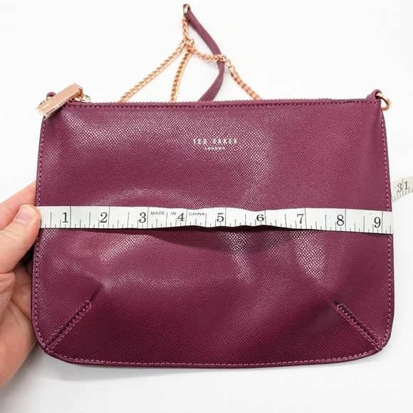 NWT Ted Baker London purple gold mini envelope shoulder bag - Picture 6 of 7